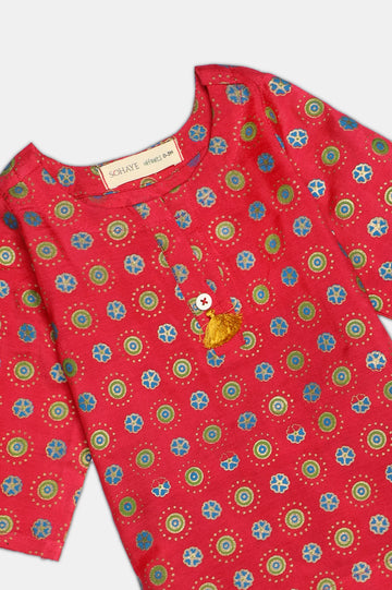 Pink Printed Infant 2PC