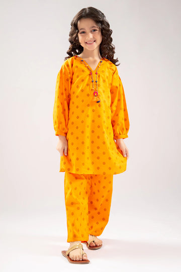 Orange Stylised Girls 2PC