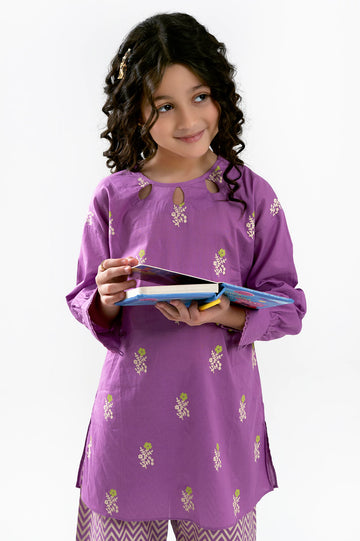 Purple Printed Girls 2PC