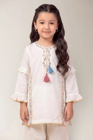 Dyed Embroidered Girls 2PC