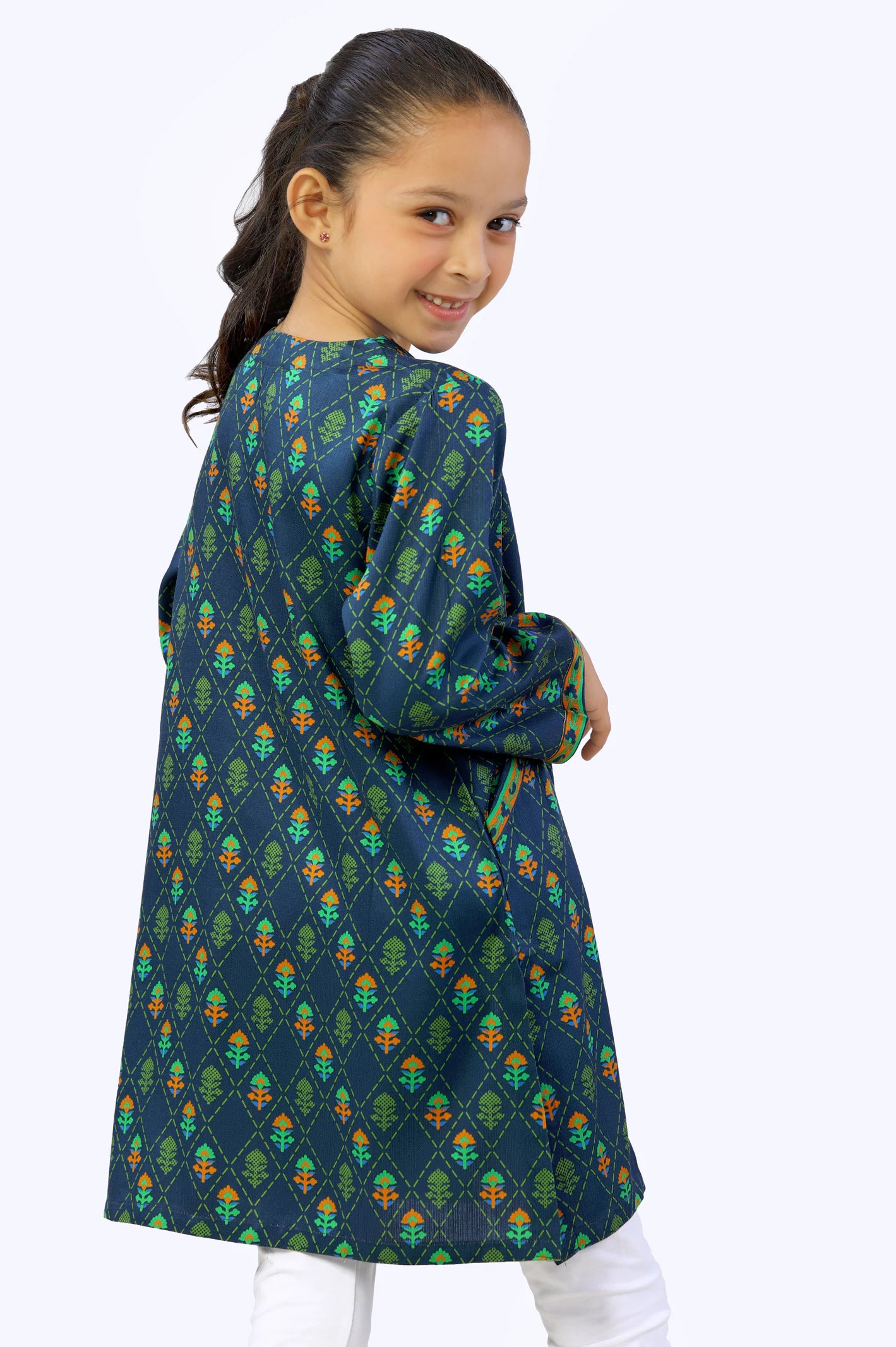 Cottel Viscose Printed Girls Kurti From Diners