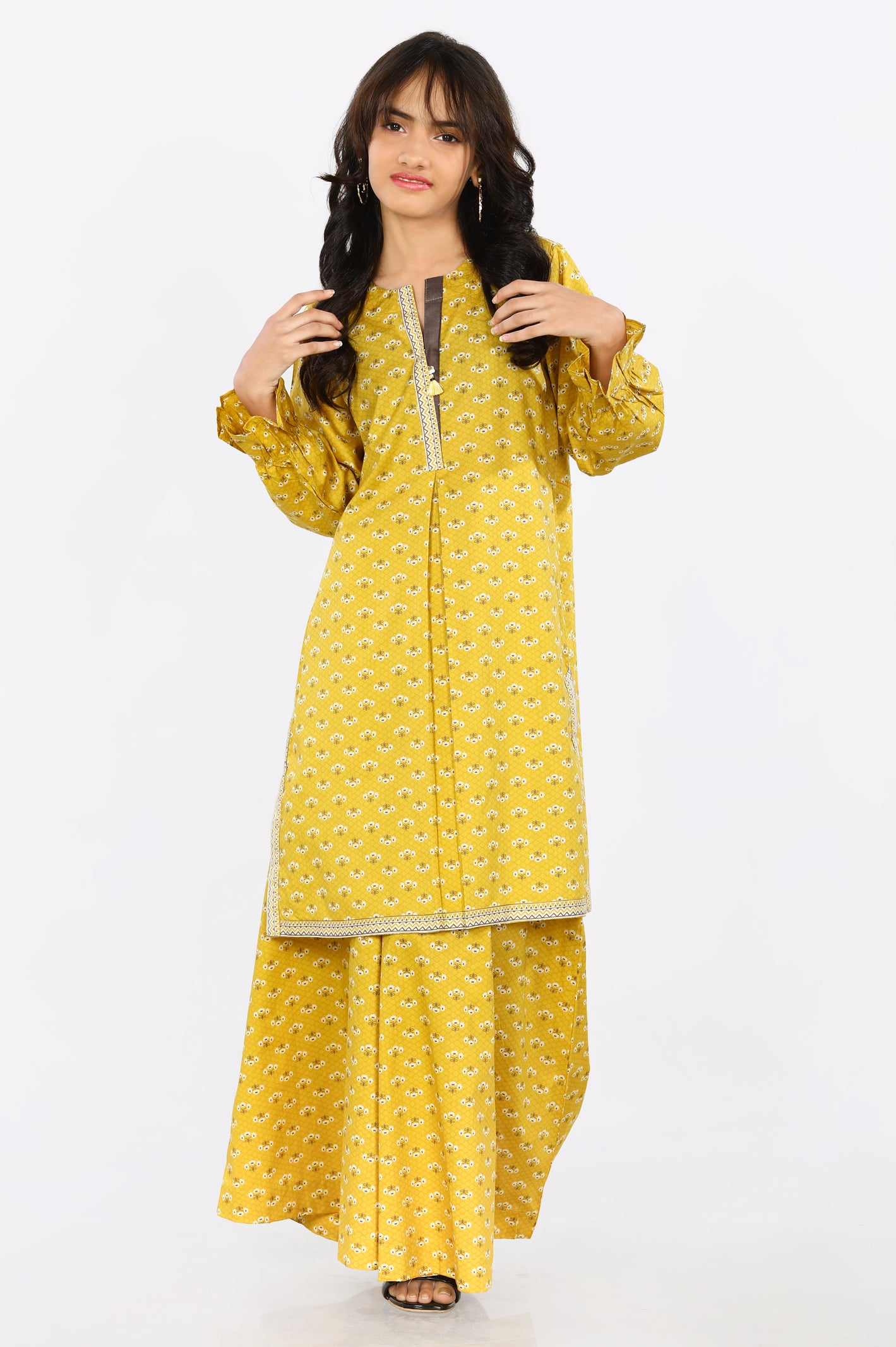 Cambric Mustard 2PC Suit From Diners