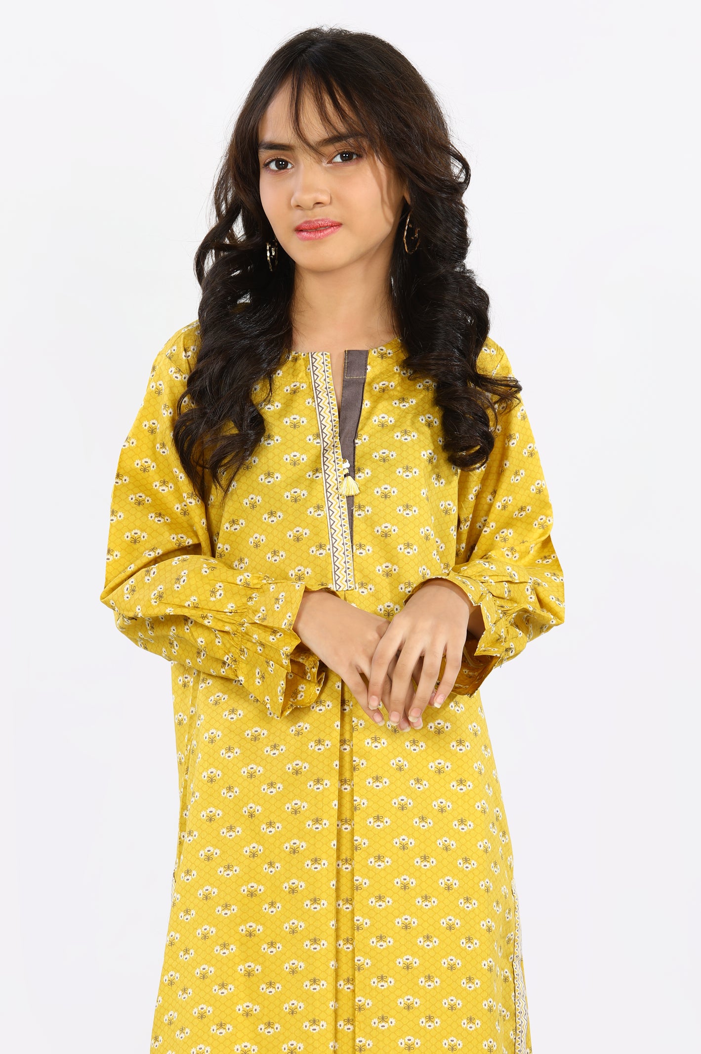 Cambric Mustard 2PC Suit From Diners