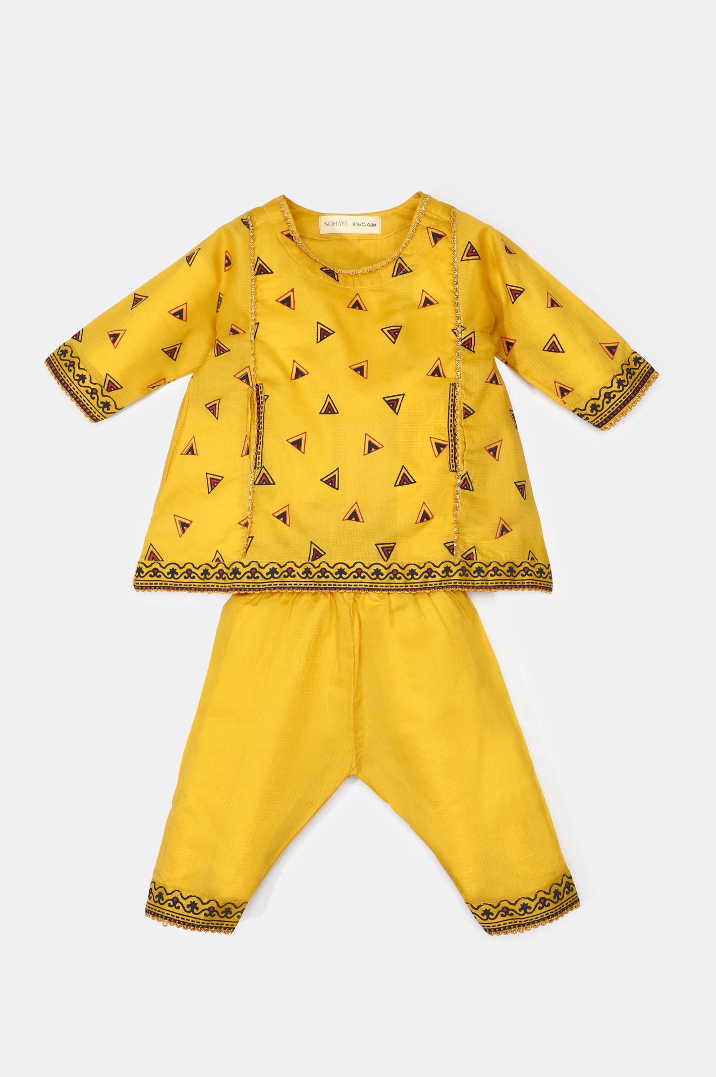 Yellow Kurti For Toddler Girls From Diners