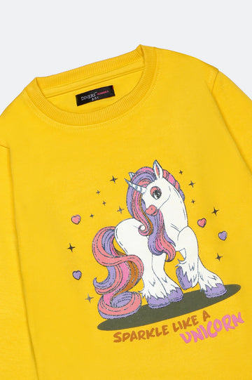 Unicorn Graphic Girls Sweatshirt