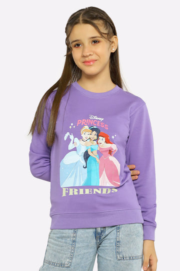 Princess Graphic Printed Girls Sweatshirt