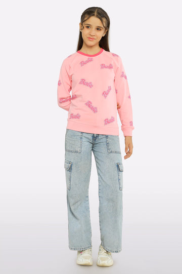 Barbie Printed Girls Sweatshirt