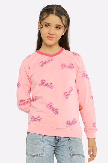 Barbie Printed Girls Sweatshirt