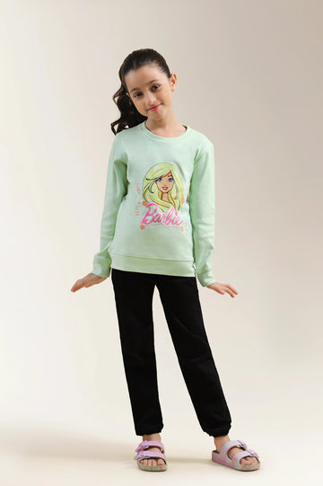 Barbie Printed Girls Sweatshirt