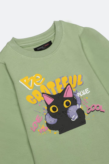 Statement Graphic Girls Sweatshirt