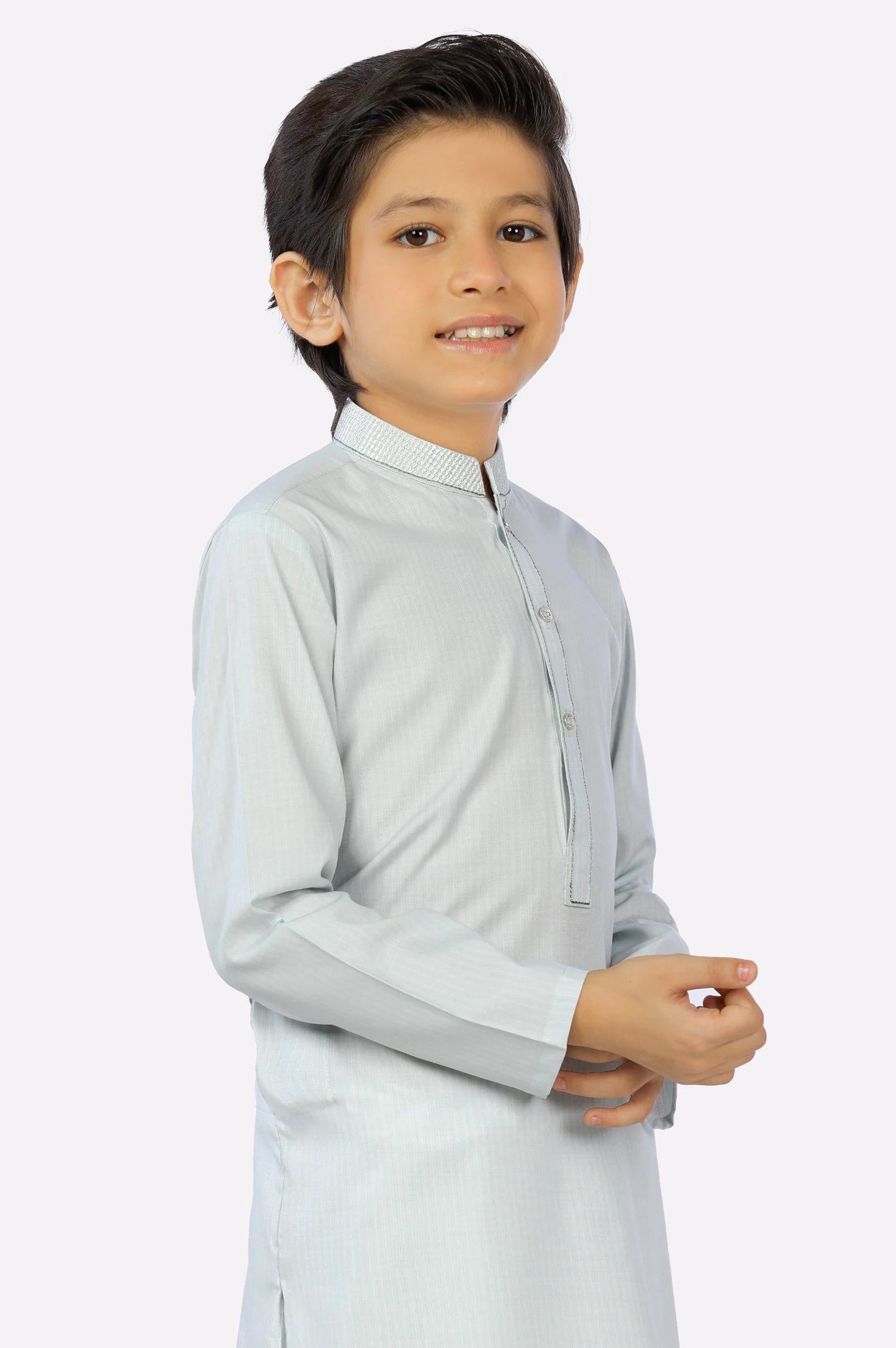 Light Green Boys Kurta Pajama From Diners