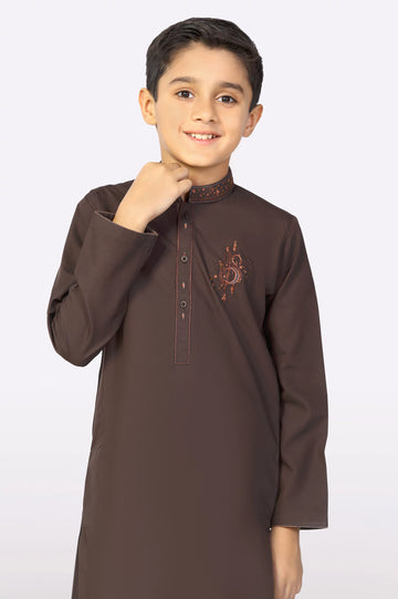 Brown Boys Kurta Shalwar