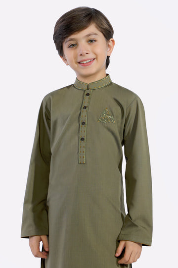 Light Green Boys Kurta Shalwar