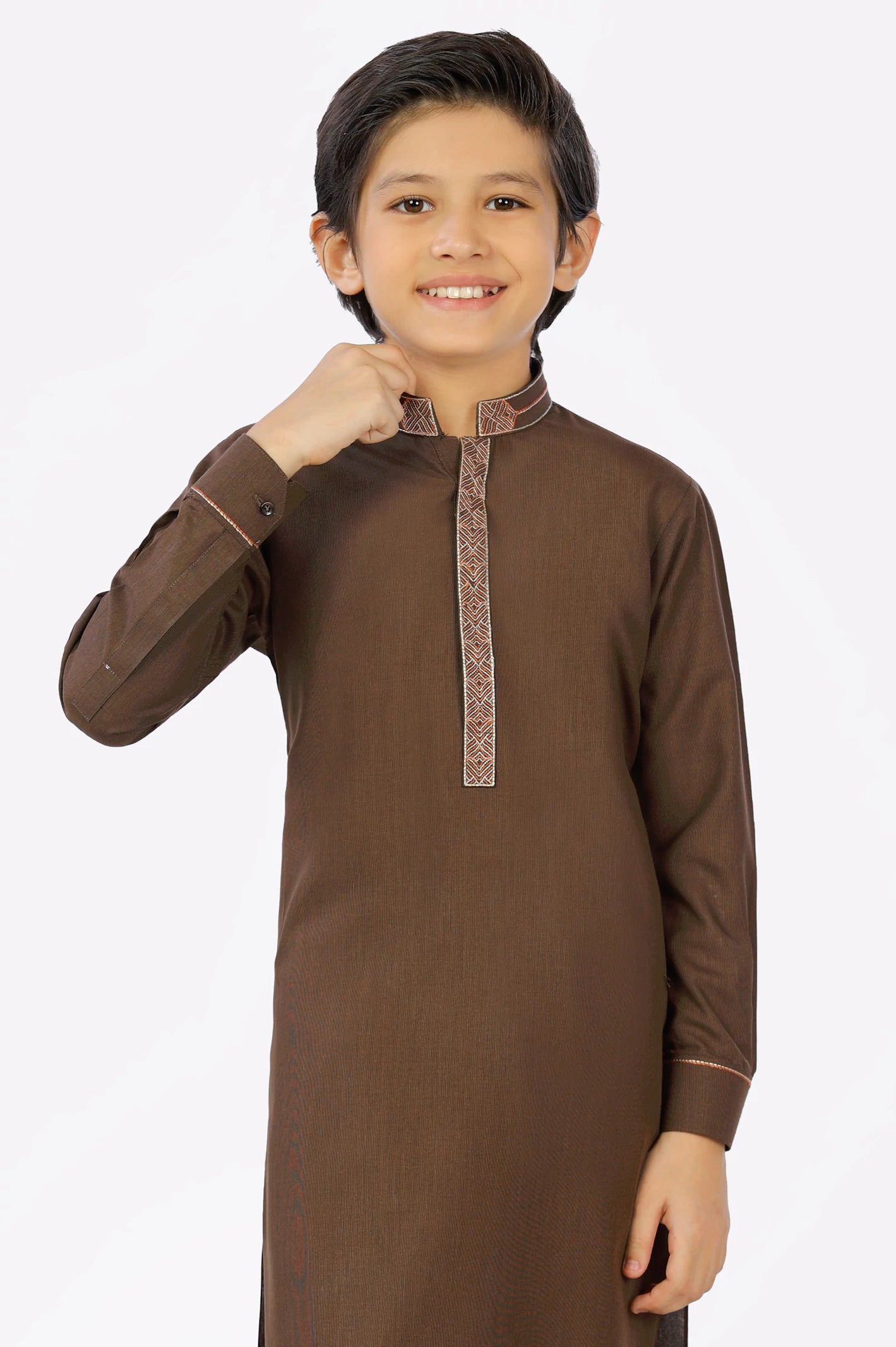 Brown Boys Shalwar Suit From Diners