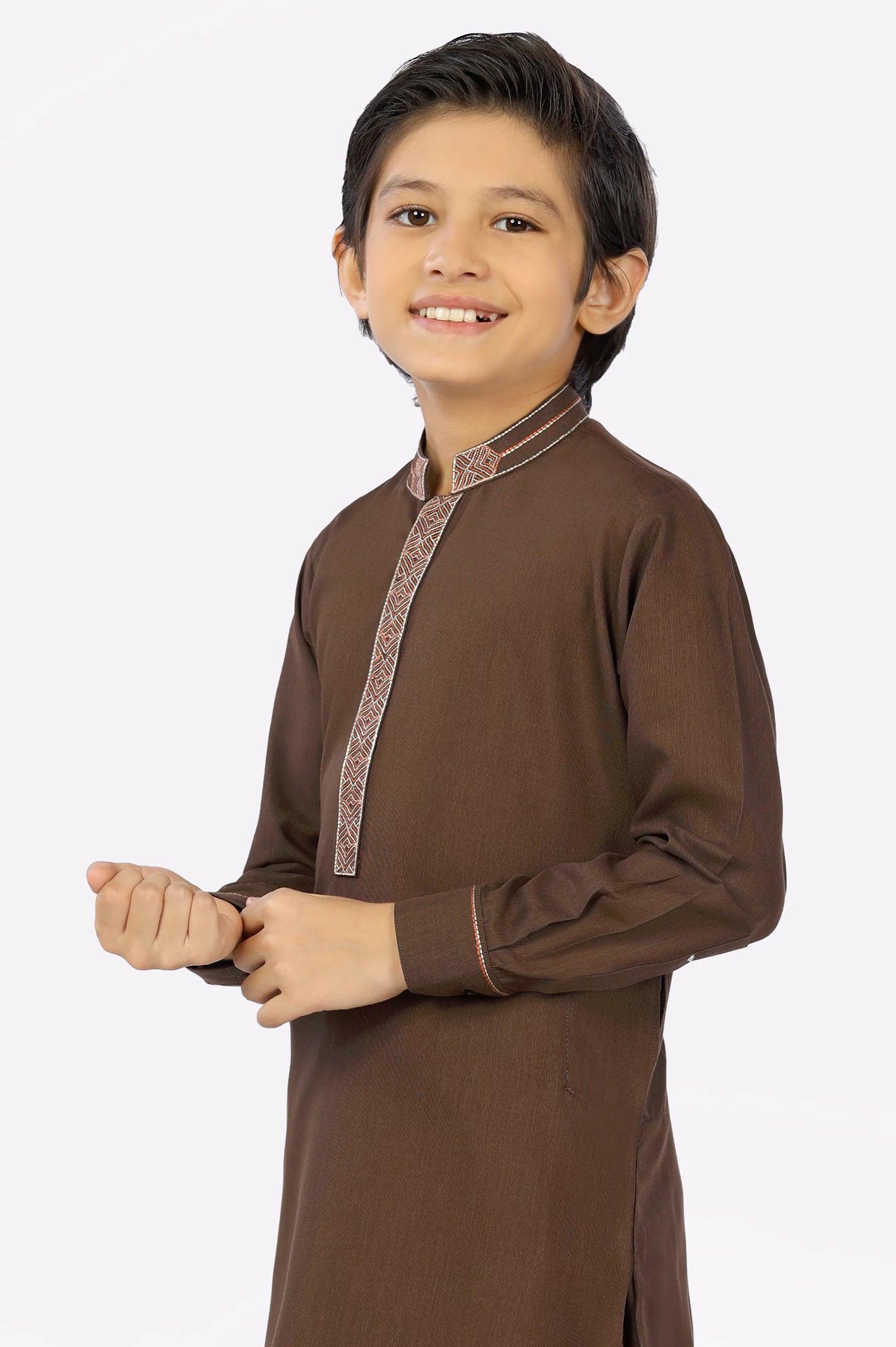 Brown Boys Shalwar Suit From Diners