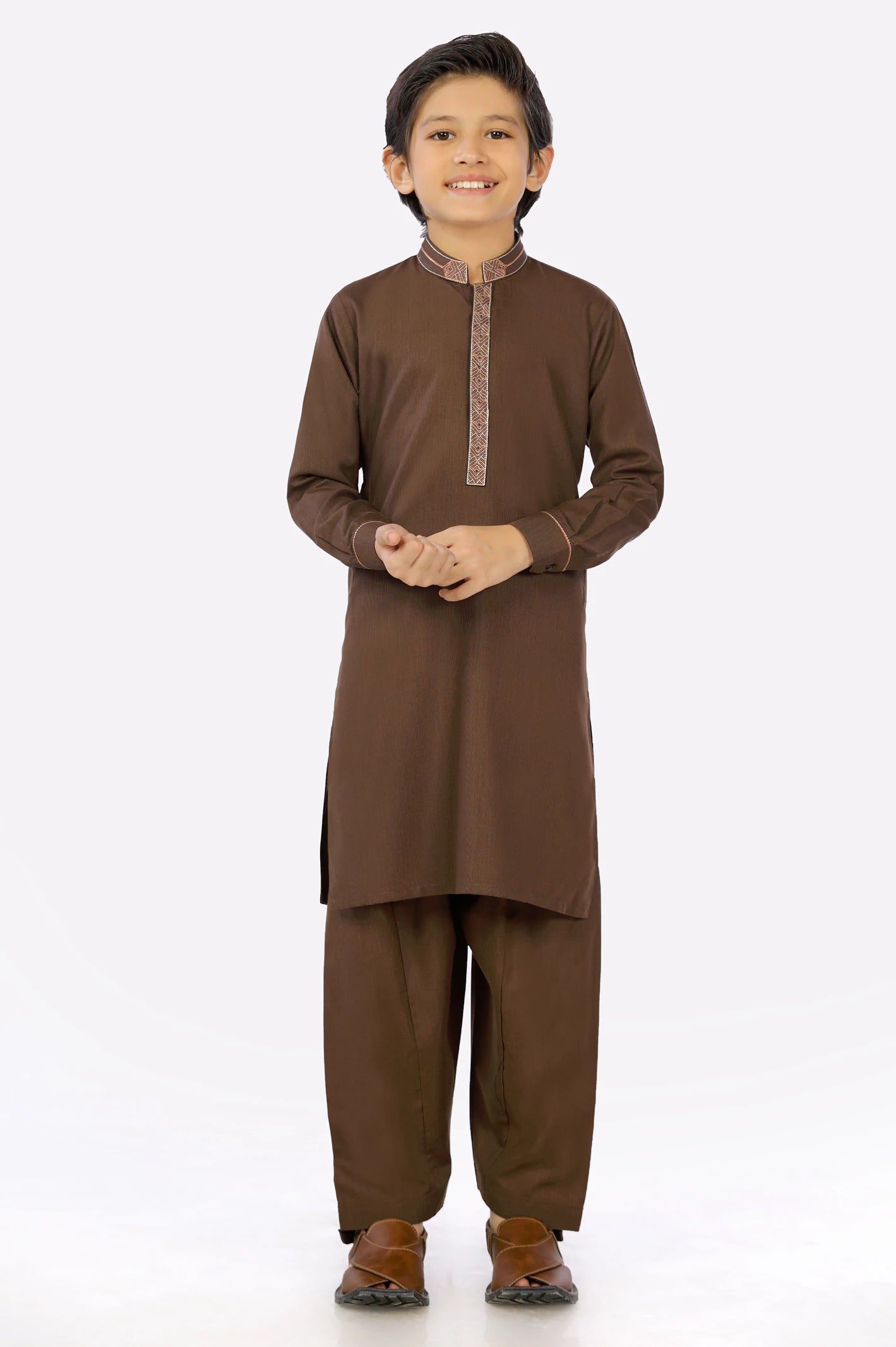 Brown Boys Shalwar Suit From Diners