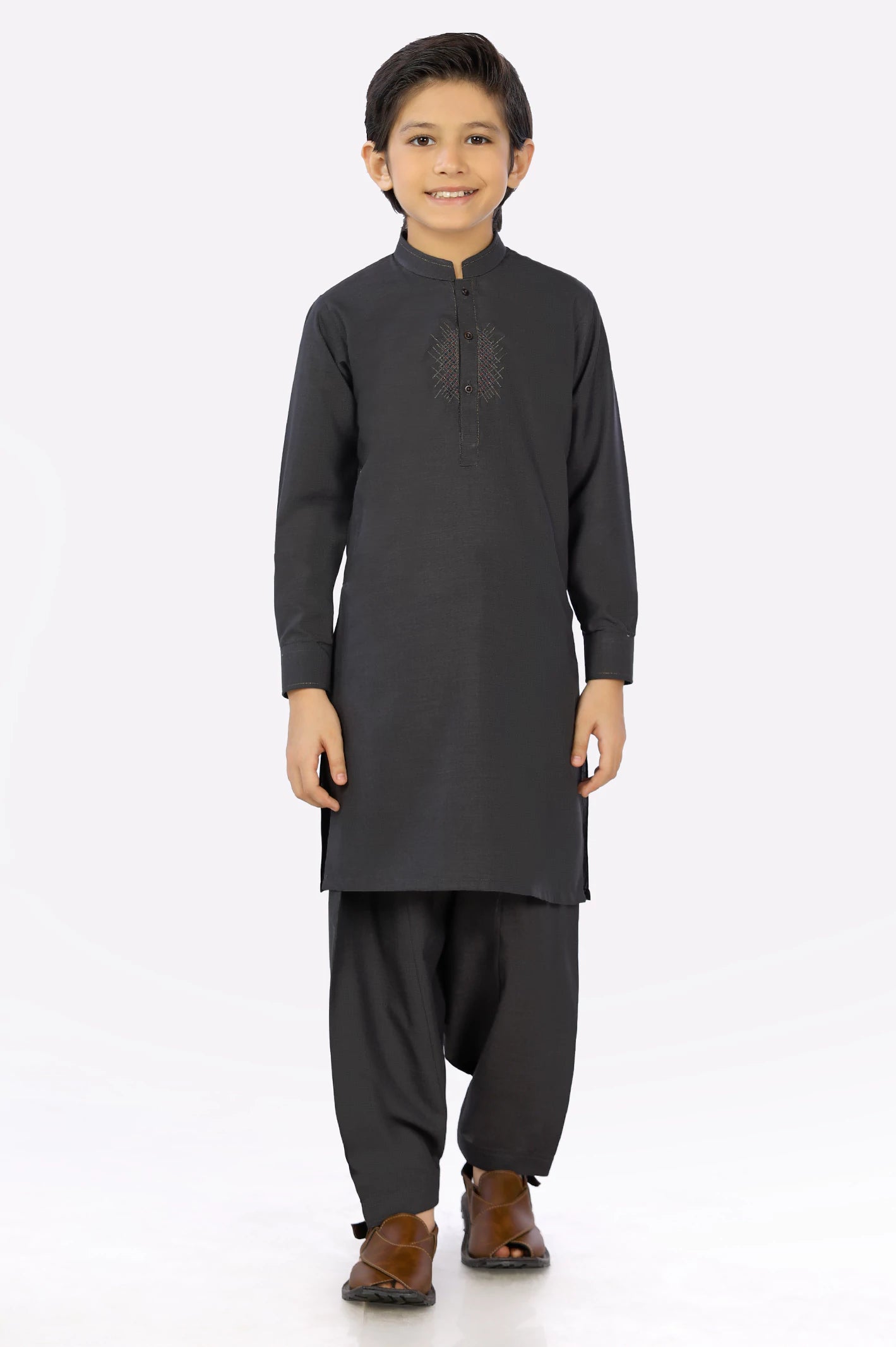 Brown Boys Shalwar Suit From Diners