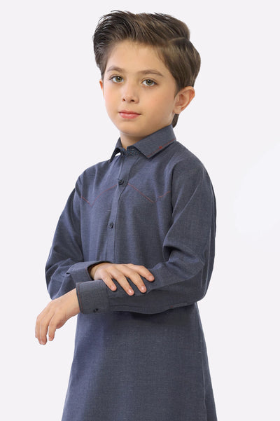 Dark Grey Boys Shalwar Suit From Diners