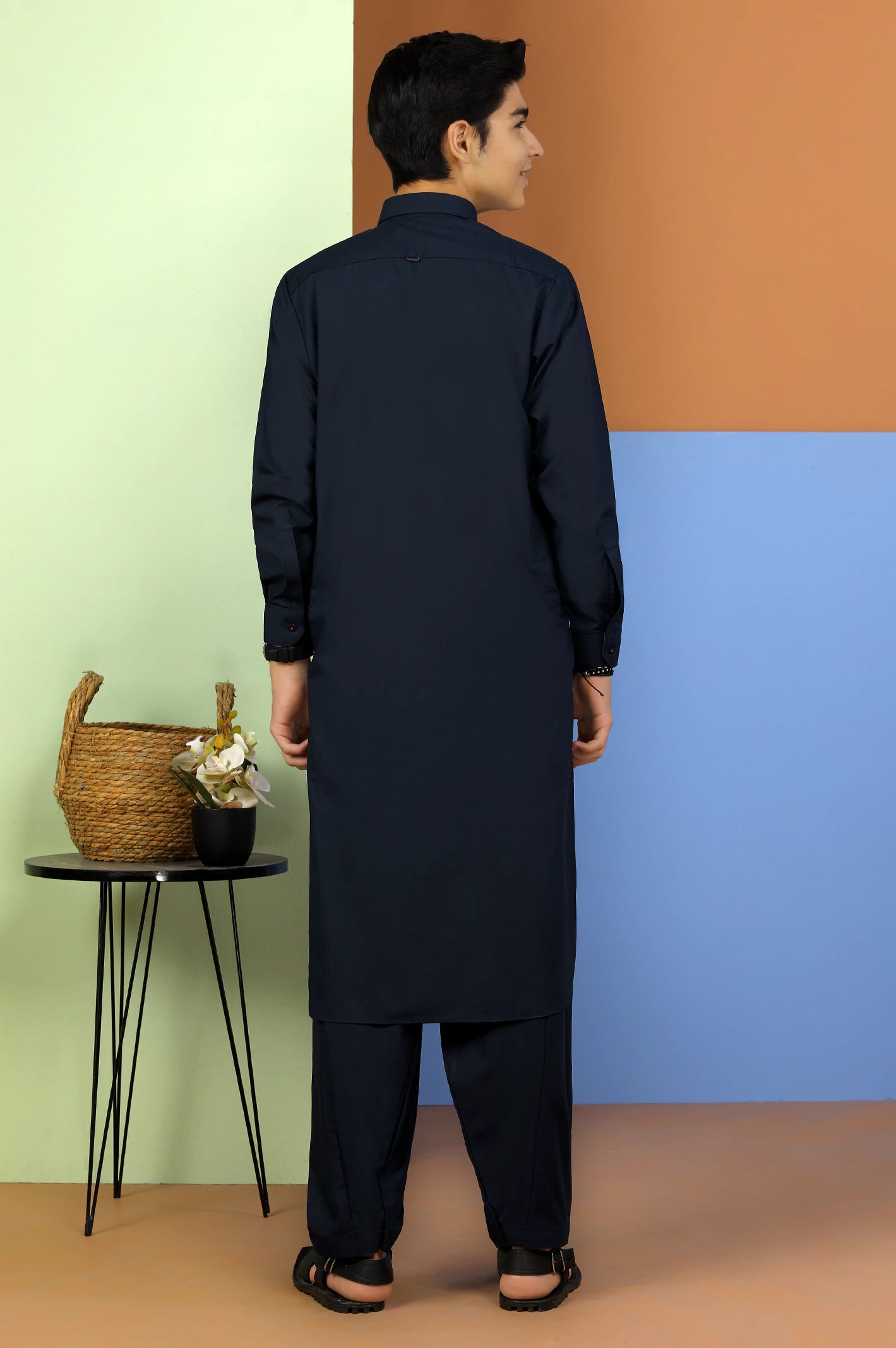 Dark Green Boys Shalwar Suit From Diners