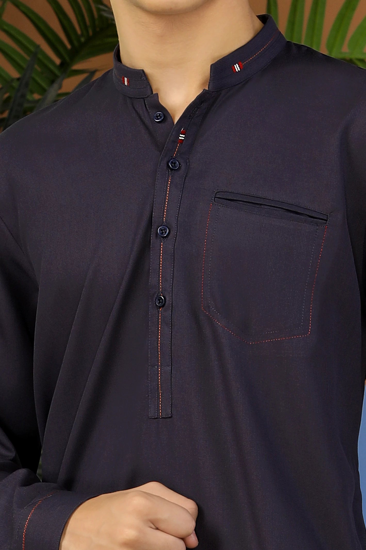 Dark Purple Boys Kurta Pajama From Diners