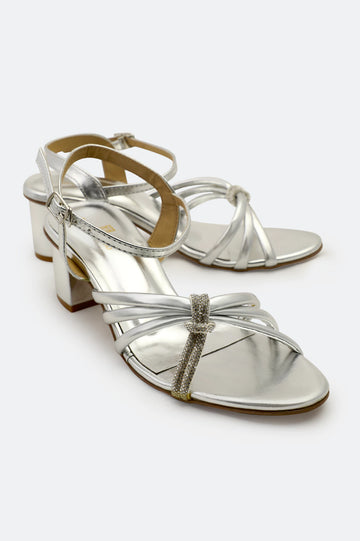 Silver Ladies Formal Heels