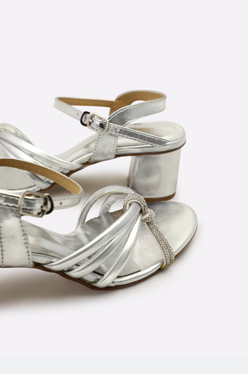 Silver Ladies Formal Heels