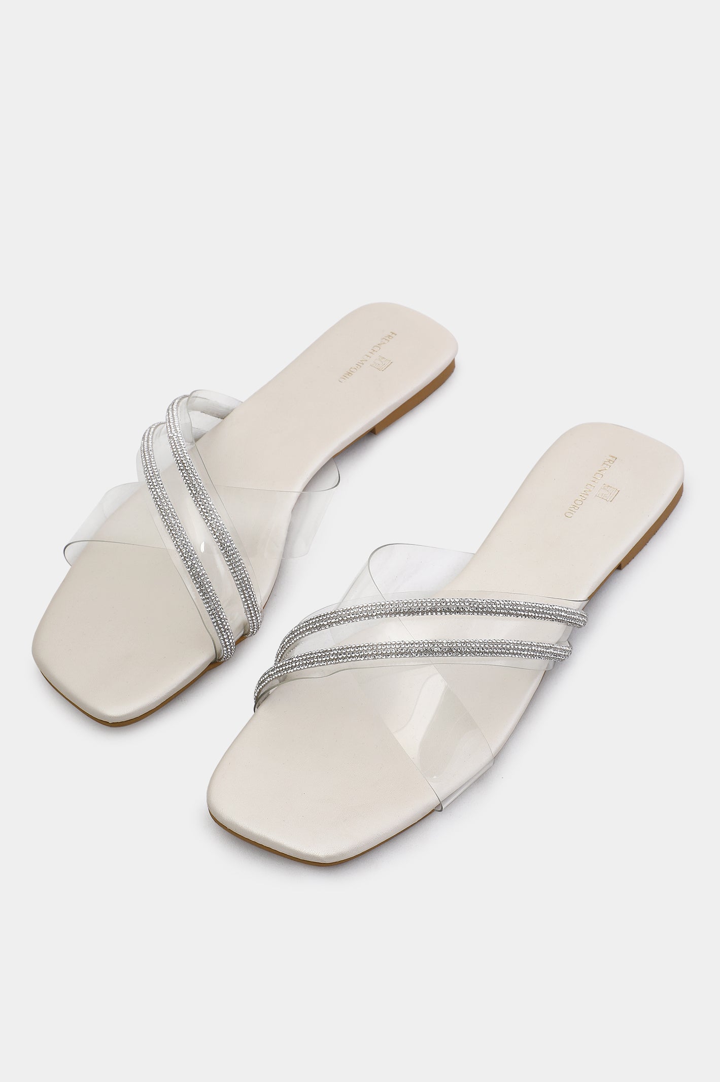 Off White Ladies Casual Slippers From Diners