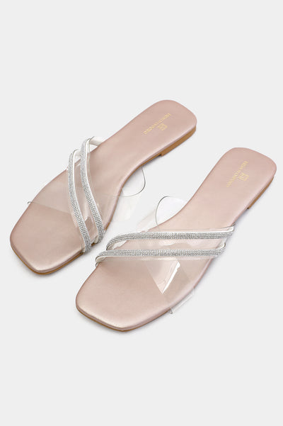 Peach Ladies Casual Slippers From Diners