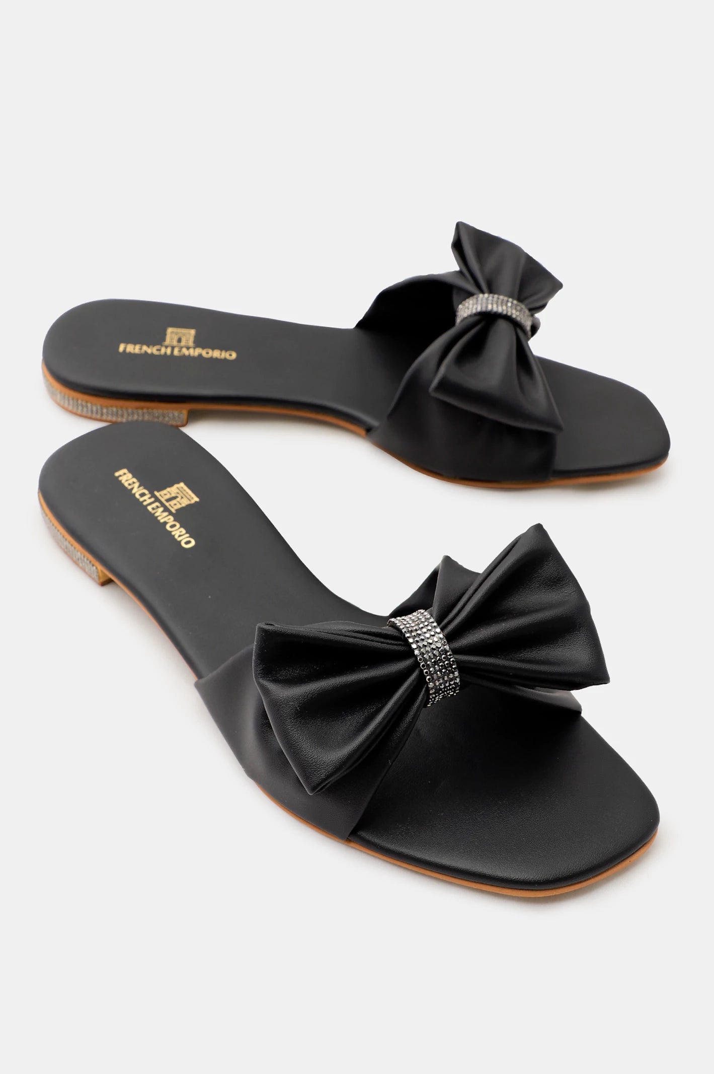 Black Ladies Casual Slippers From Diners