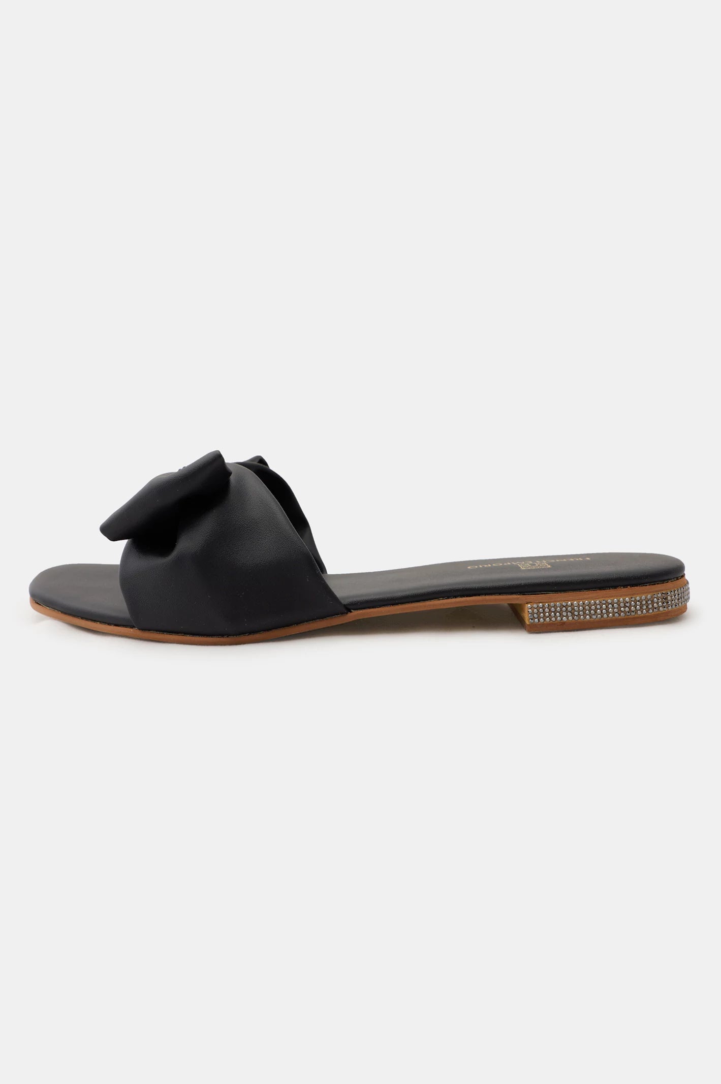 Black Ladies Casual Slippers From Diners