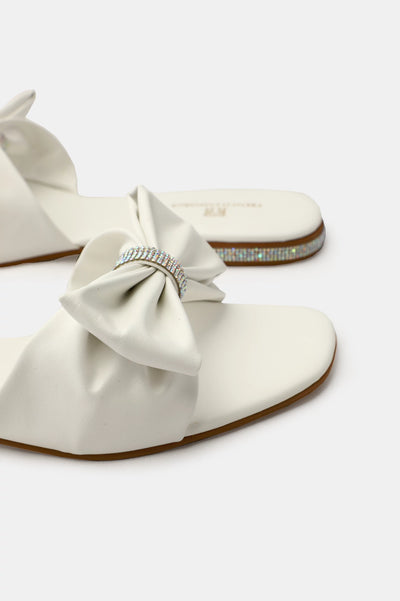 White Ladies Casual Slippers From Diners