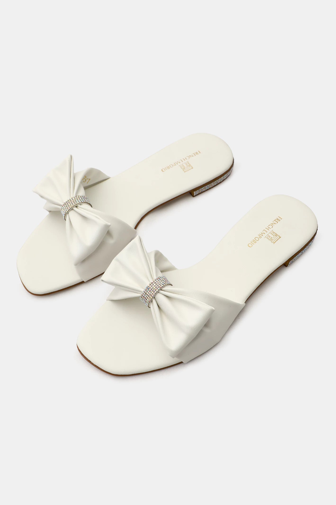 White Ladies Casual Slippers From Diners