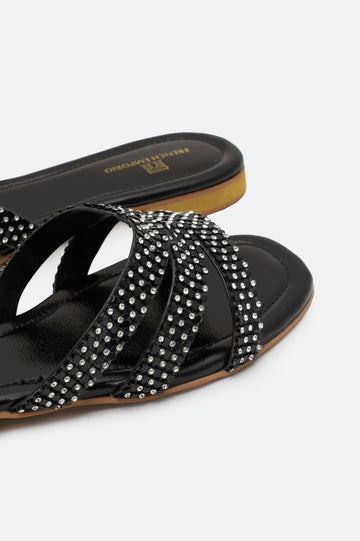 Black Ladies Formal Slippers