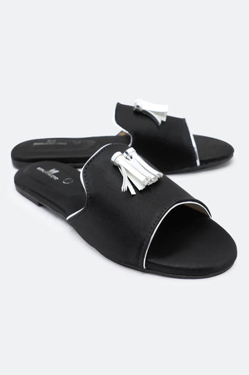Black Ladies Casual Slippers