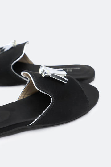 Black Ladies Casual Slippers