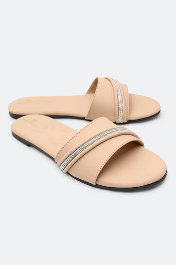 Peach Ladies Casual Slippers