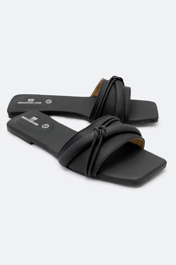 Black Ladies Casual Slippers