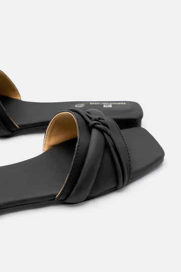 Black Ladies Casual Slippers