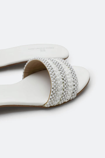 White Ladies Casual Slippers