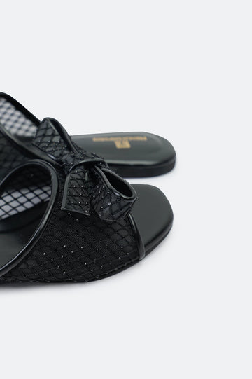 Ladies Black Formal Slippers