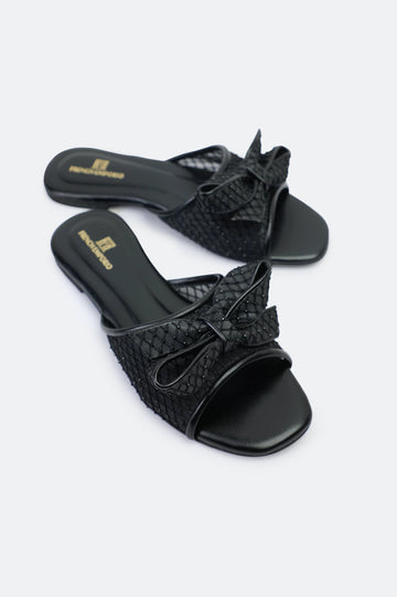 Ladies Black Formal Slippers