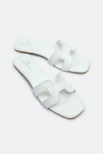 White Ladies Casual Slippers