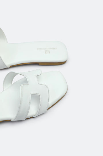 White Ladies Casual Slippers