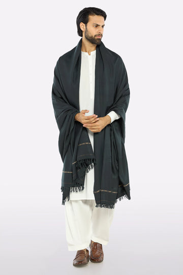 Dark Green Woolen Shawl