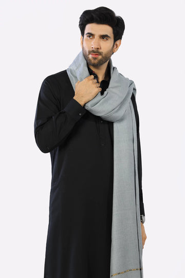 Grey Woolen Men Shawl Form Diner