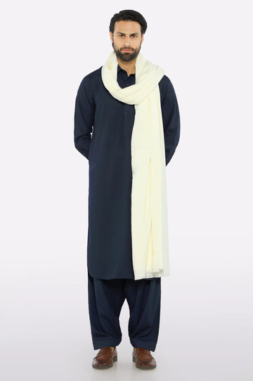 Cream Woolen Shawl