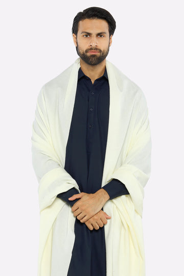 Cream Woolen Shawl
