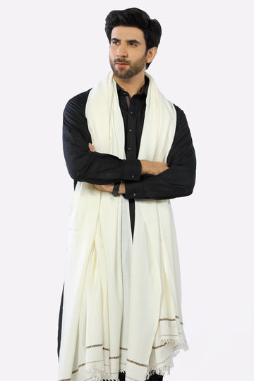 Cream Men Shawl Form Diner