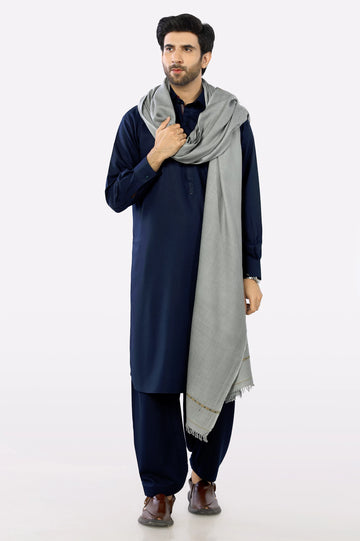 Mens Light Grey Shawl