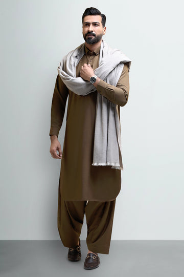 Brown Men's Shawl